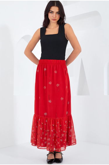 BDART Floral Print Maxi Skirt