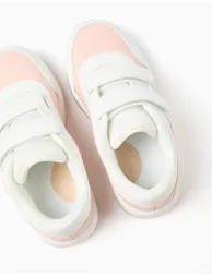 Trainers With Touch-fasteners For Girls, Light Pink/white - 2