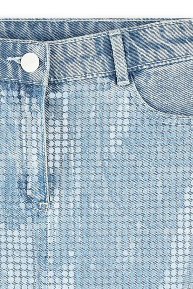 Sequin Skirt Blue - 1