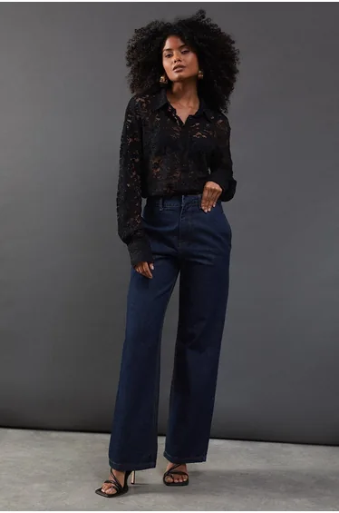 Lace Oversized Shirt