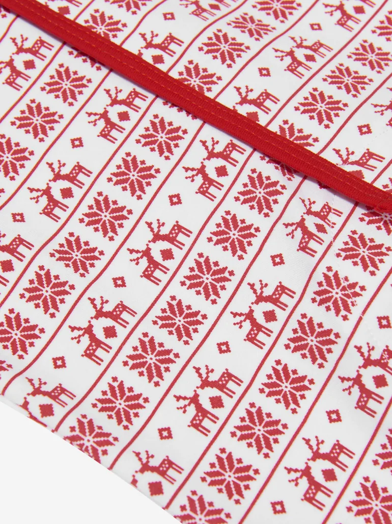 Baby Fair Isle Babygrow in Red - 3