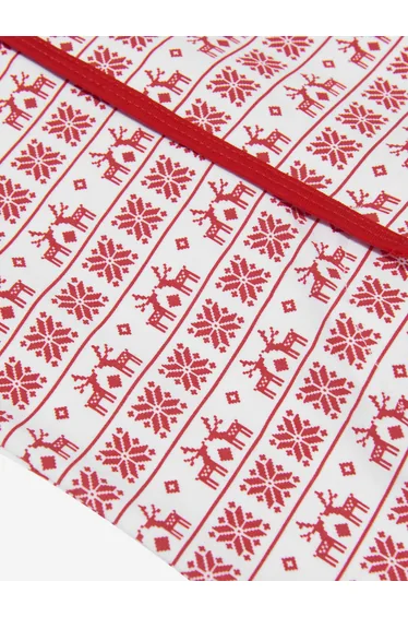 Baby Fair Isle Babygrow in Red