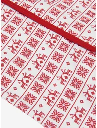 Baby Fair Isle Babygrow in Red - 3