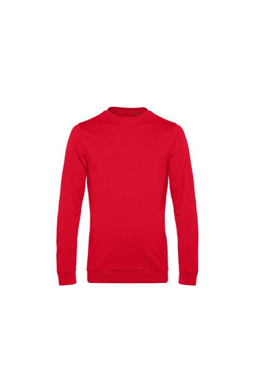 B&C Mens Set In Sweatshirt - Red