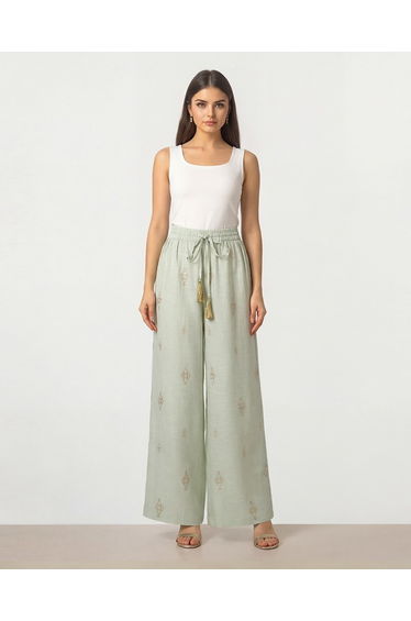 Linen Palazzo Pants