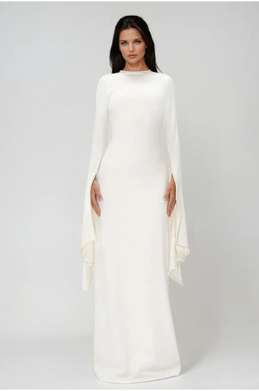 Cesare Pearl Bandage Maxi Dress