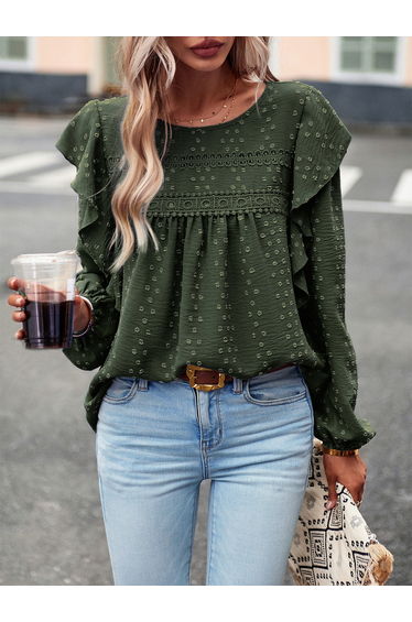 Round Neck Long Sleeve Top