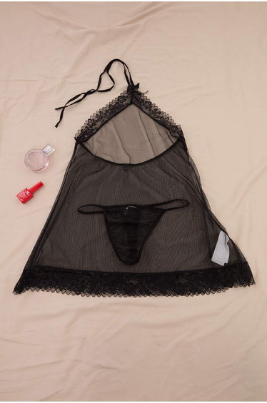 Black Plus Size Babydoll -