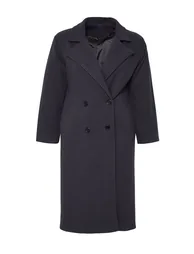 Plus Size Coat - Black - Basic - 6