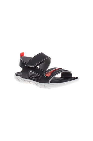Back Strap Flat Sandals with Hook and Loop Closure