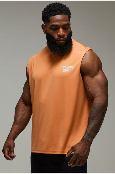 Training Dept Performance Oversized Tank - orange