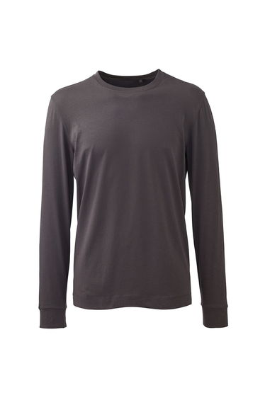 Anthem Mens Long-Sleeved T-Shirt - Charcoal Grey