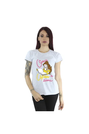Beauty And The Beast Girls Once Upon A Time Belle T-Shirt - Sport Grey
