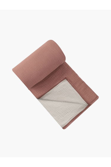 Organic Cotton Double Sided Muslin Blanket 120 x 120 cm