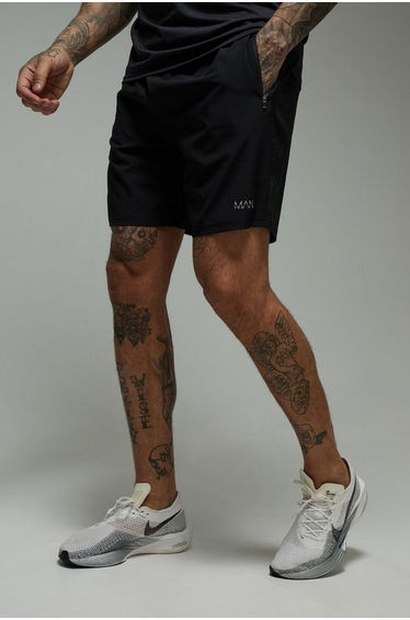 Tall Man Active Stretch Woven 7inch Short - black