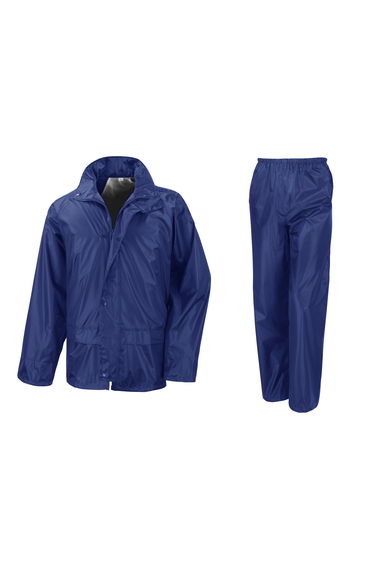 Result Mens Core Rain Suit (Trousers And Jacket Set) - Royal
