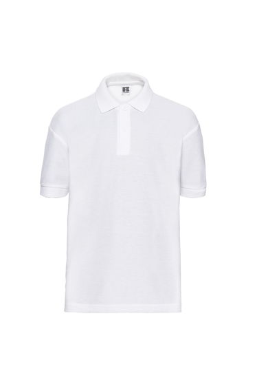 Russell Childrens/Kids Classic Polycotton Polo Shirt - White