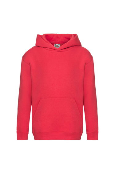 Fruit Of The Loom Kids Unisex Premium 70/30 Hooded Sweatshirt / Hoodie - Red