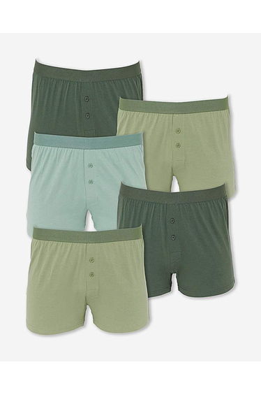 5 Pack Solid Colour Loose Boxers