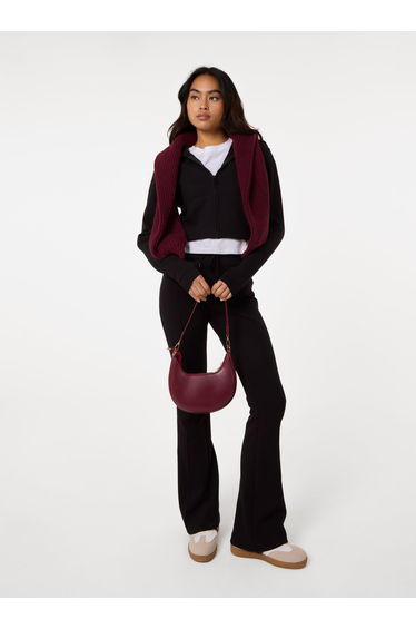 Pin Tuck Jersey Flares