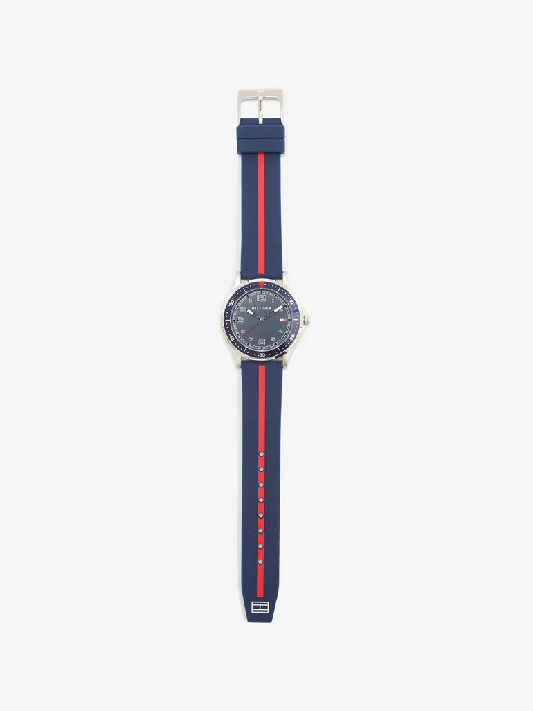 Boys Logo Strap Watch in Navy (34mm) - 1