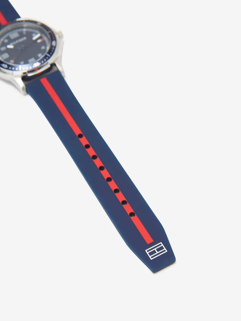Boys Logo Strap Watch in Navy (34mm) - 4
