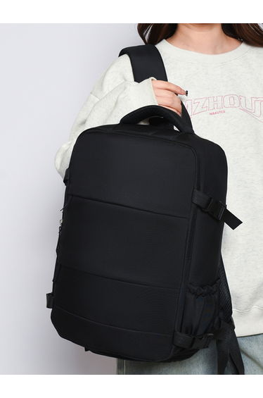Black Zip Closure Backpack