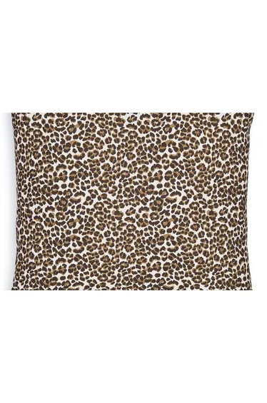غطاء وسادة ديكور قطن قياس 45*45 سم بطبعة ليوبارد