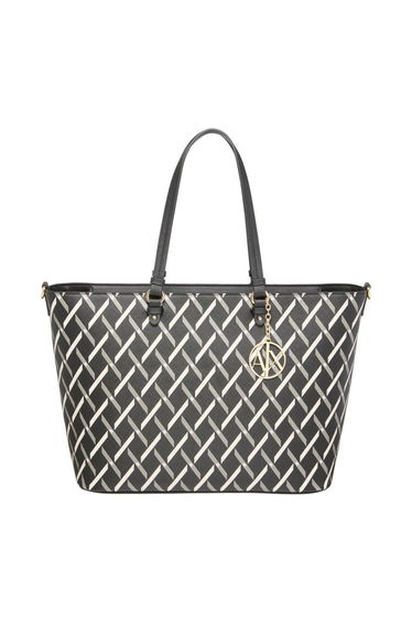 Jane All Over Print Shopper Bag Black