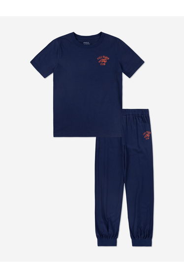 Boys T-Shirt and Joggers Set in Navy