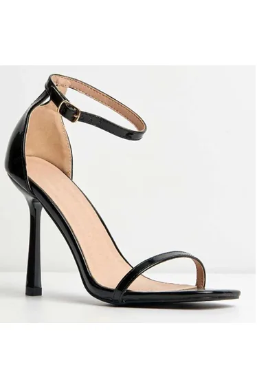 Women's Wheres That From Strappy Stiletto Heel Sandals in Black