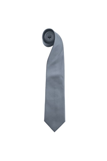 Premier Mens “Colours” Plain Fashion / Business Tie - Grey