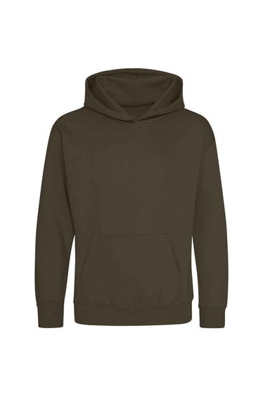 Awdis Childrens/Kids Heather Hoodie - Olive Green