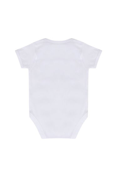 Larkwood Baby Boys/Girls Essential Short Sleeve Bodysuit - White