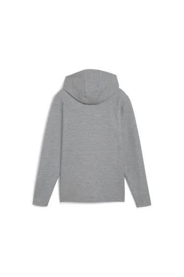 Boy's Puma Juniors TeamFINAL Casuals Hooded Jacket in Grey