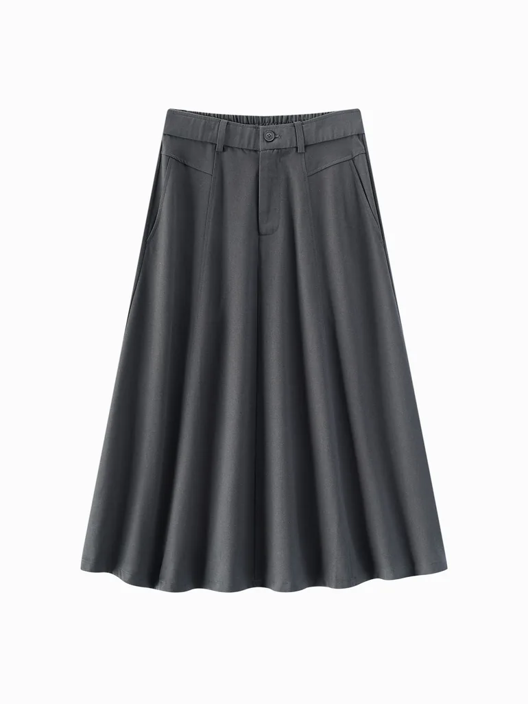 Women's Flared Elastic Waist Skirt