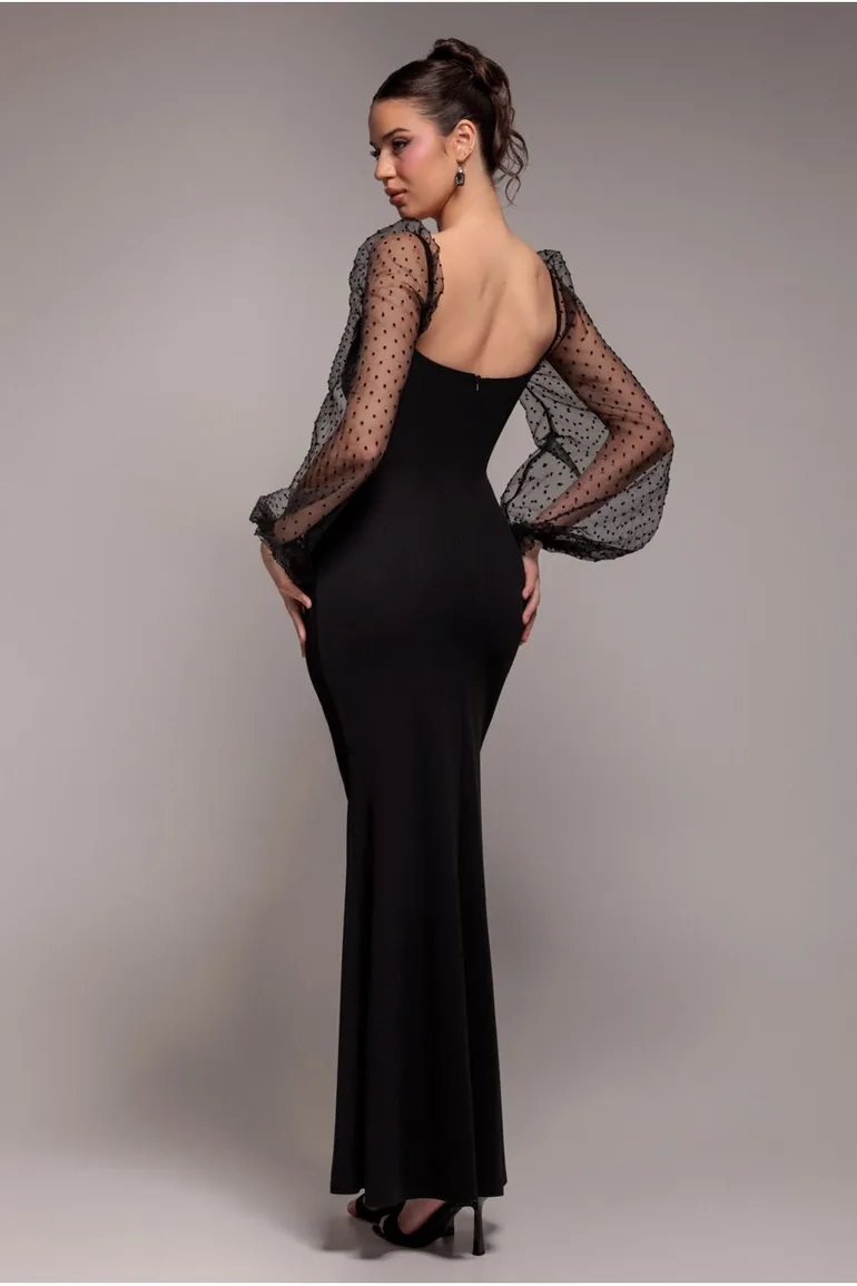bishop sleeve maxi dress MAXI DRESS WITH BISHOP SLEEVES | CULT MIA
