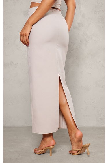 Stone Woven Tailored Maxi Skirt product thumbnail 3