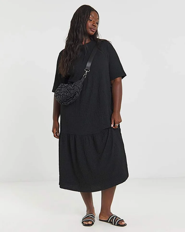 jersey drop waist dress Jersey Crew Neck Sleeveless Drop Waist Maxi Dress