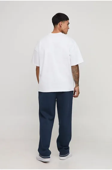 Baggy Fit Contrast Stitch Jogger - navy