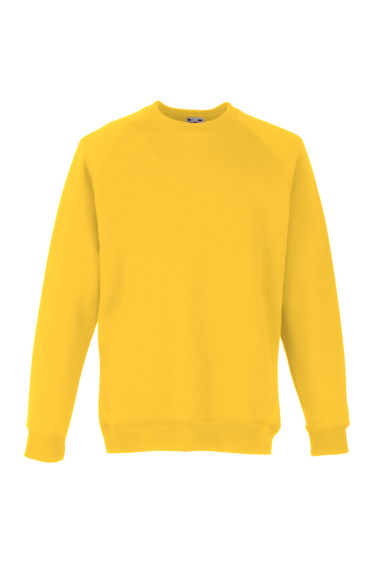 Fruit Of The Loom Childrens Unisex Raglan Sleeve Sweatshirt - Sunflower