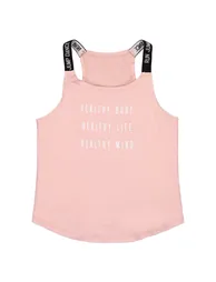 Sports Vest Top with Slogan Print - 2