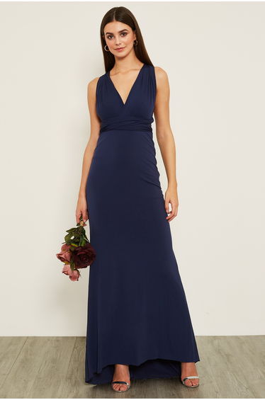 TFNC Multi Way Navy Maxi Dress