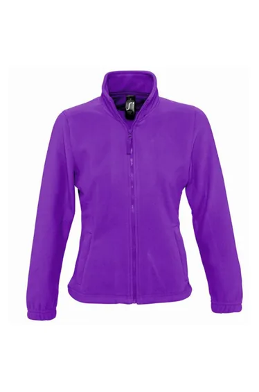 SOLS Womens/Ladies North Full Zip Fleece Jacket - Dark Purple