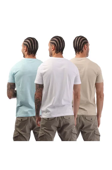 تيشيرت رجالي عدد 3 - متعدد الألوان