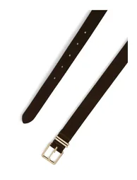 Square 2.5cm Belt Charred Wood - 2