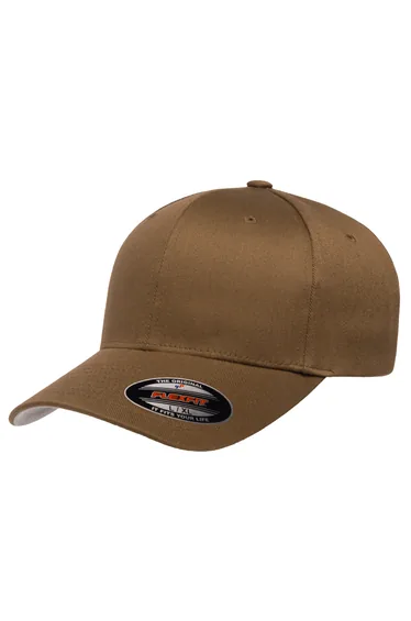 Yupoong Mens Flexfit Fitted Baseball Cap - Coyote Brown