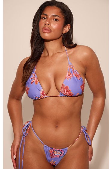 Shape Blue Paisley Print Bikini Bottom