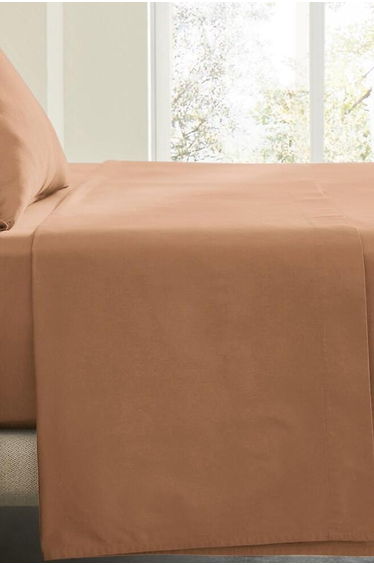 Saria Washed Cotton Sateen Flat Sheet
