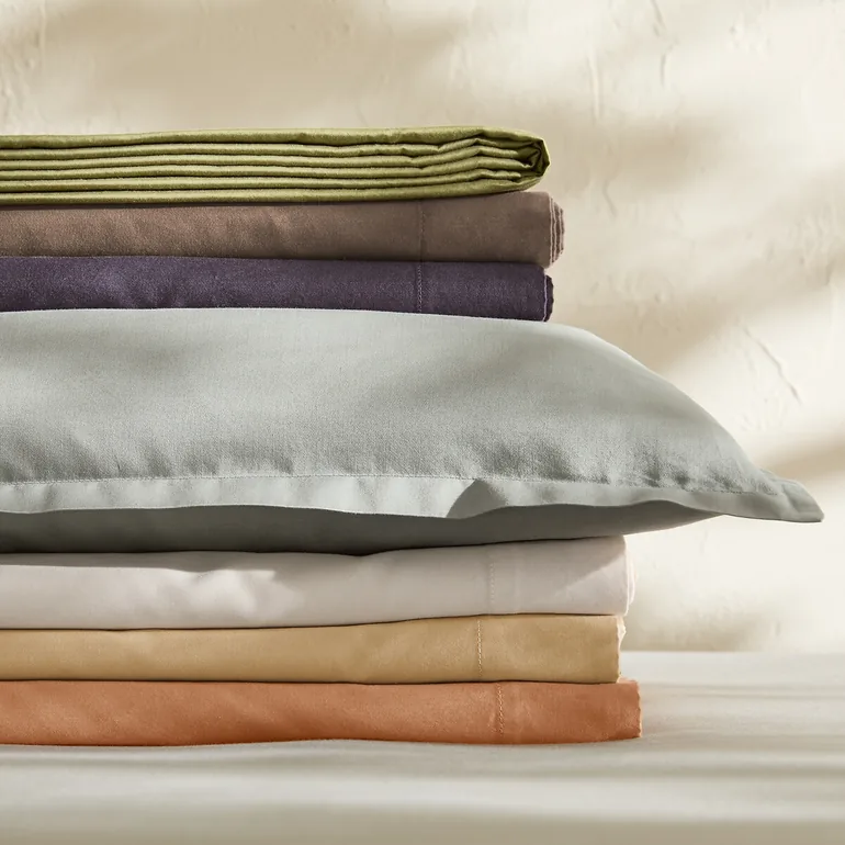 Saria Washed Cotton Sateen Flat Sheet - 5